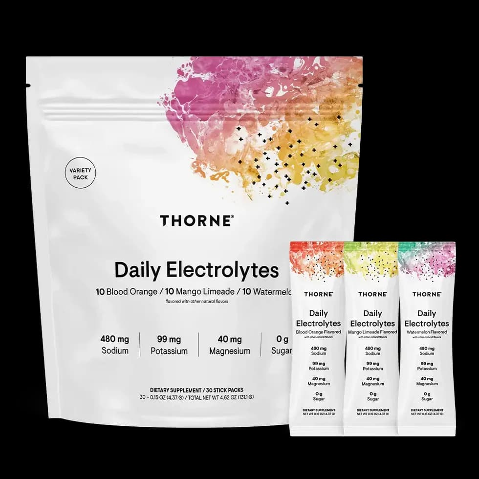 Thorne Daily Electrolytes variety pack, one of the products stocked by Veleryn Shop